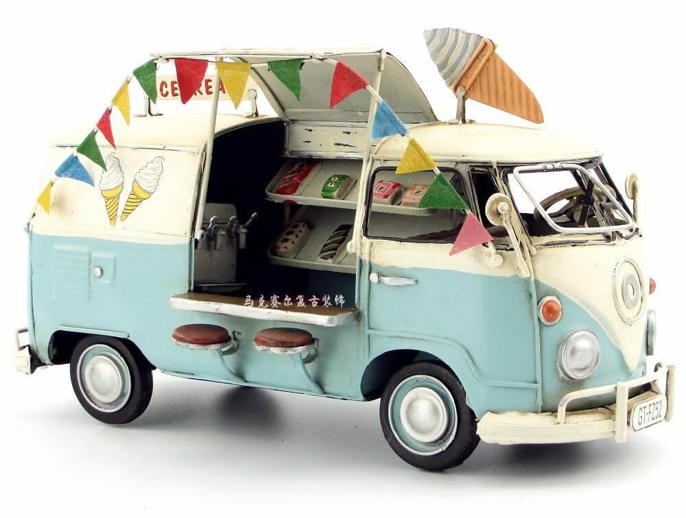 Old Vintage Iron Bus Home Handicraft - MaviGadget