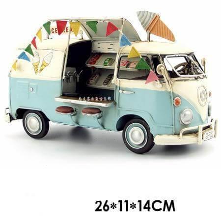 Old Vintage Iron Bus Home Handicraft - MaviGadget
