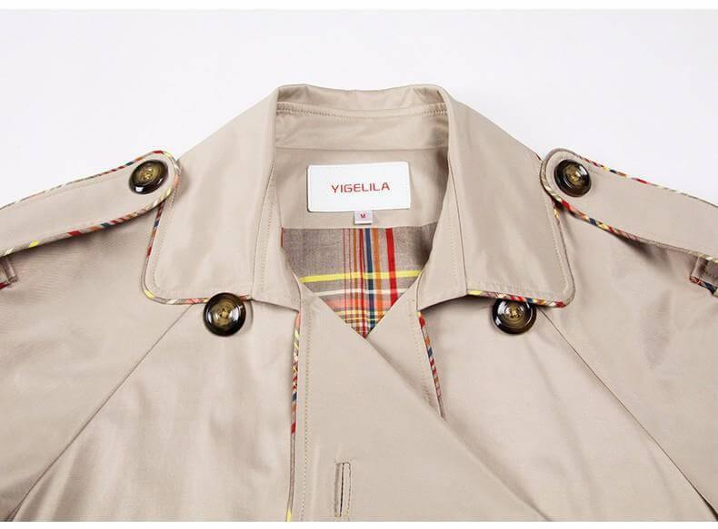 Autumn Fashion Modern Turn Down Collar Double Casual Long Trench - MaviGadget