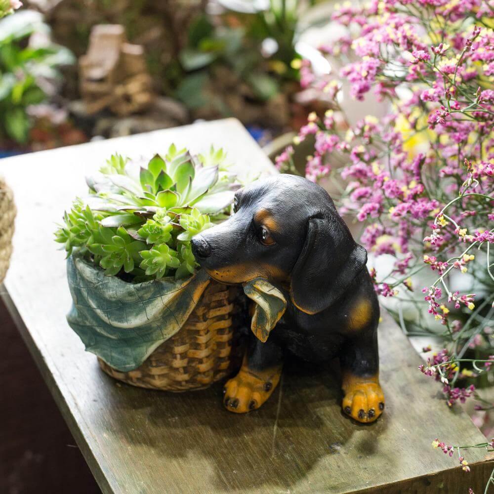 Lovely Shepherd Decorative Flower Pot - MaviGadget