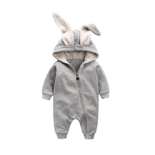 Warm Bunny Ear Rompers Winter Infant Rabbit Style Jumpsuit - MaviGadget