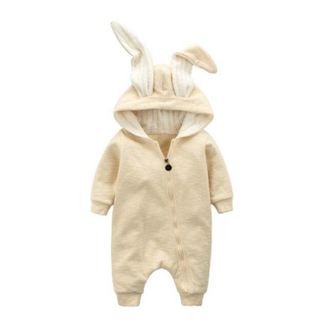 Warm Bunny Ear Rompers Winter Infant Rabbit Style Jumpsuit - MaviGadget