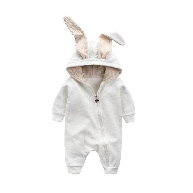 Warm Bunny Ear Rompers Winter Infant Rabbit Style Jumpsuit - MaviGadget