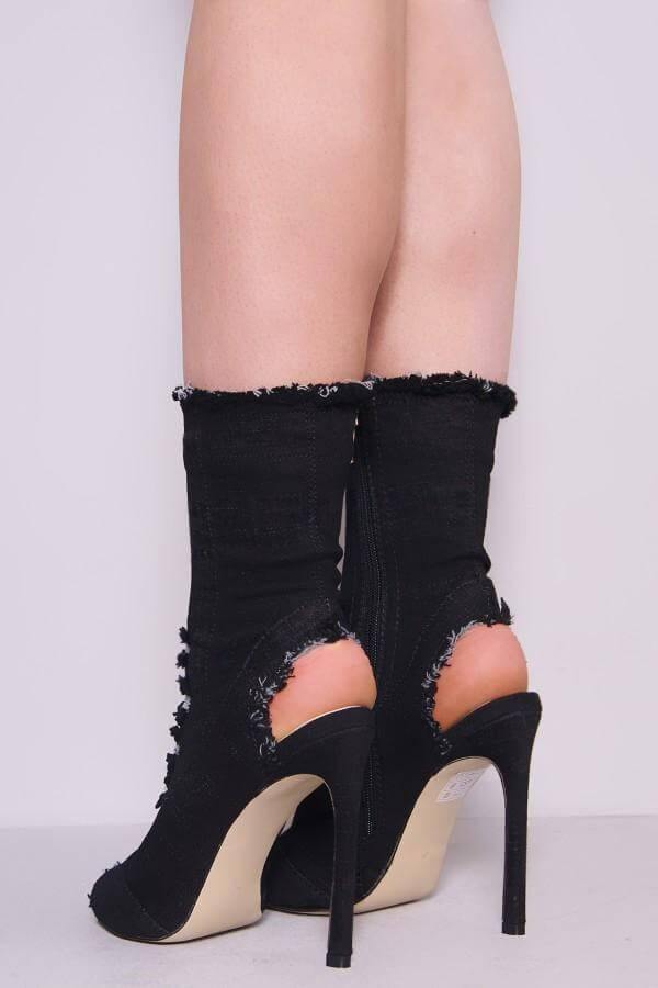 Charming Cute Women Jean High Heels - MaviGadget