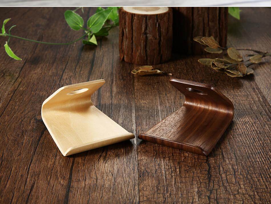Wooden Phone Holder Stand Station Dock For Iphone Models - MaviGadget