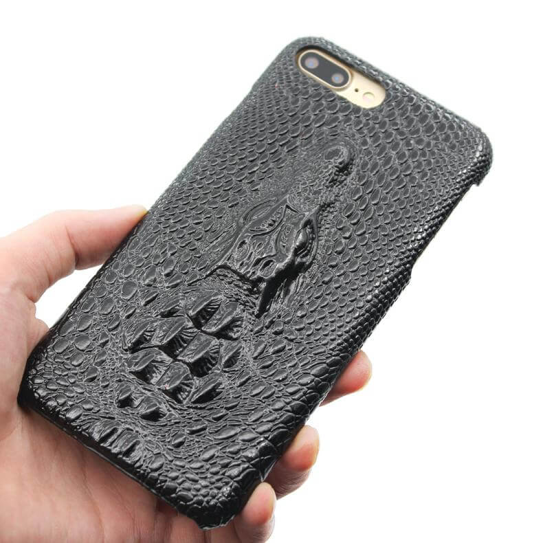 3D Crocodile Retro Hard Shell Cover Case for Iphone Models - MaviGadget