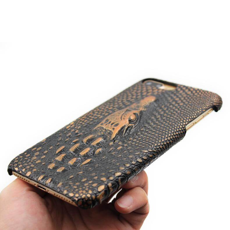 3D Crocodile Retro Hard Shell Cover Case for Iphone Models - MaviGadget