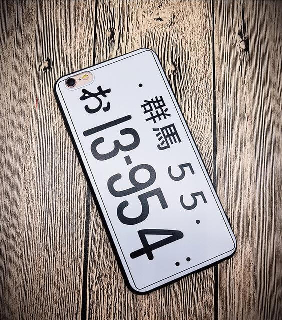 Fashion License Plate Pattern Phone case For Iphone Models - MaviGadget
