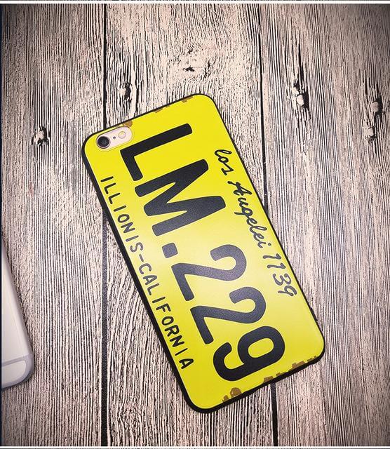 Fashion License Plate Pattern Phone case For Iphone Models - MaviGadget