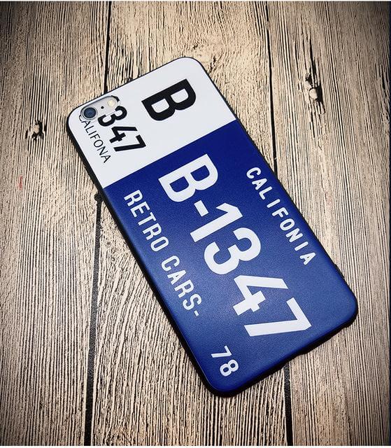Fashion License Plate Pattern Phone case For Iphone Models - MaviGadget