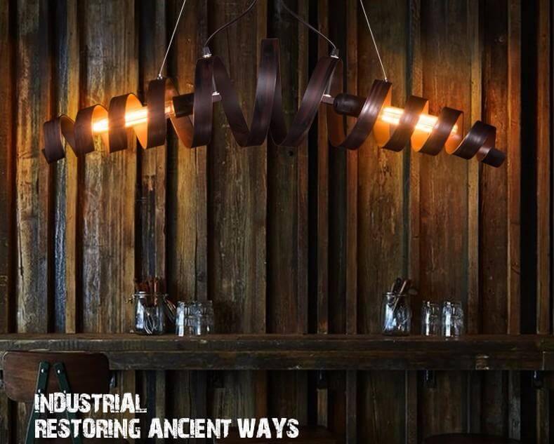 Vintage Circle Chandelier Ceiling Lamp - MaviGadget