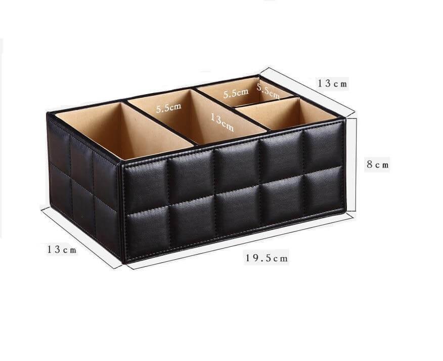 Leather Desktop Laptop Storage Organizer - MaviGadget