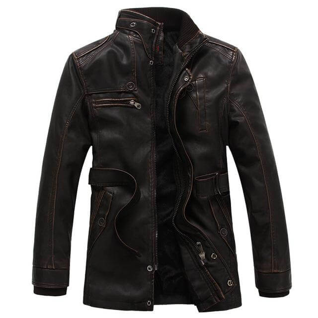 Winter Stylish Leather Jacket - MaviGadget