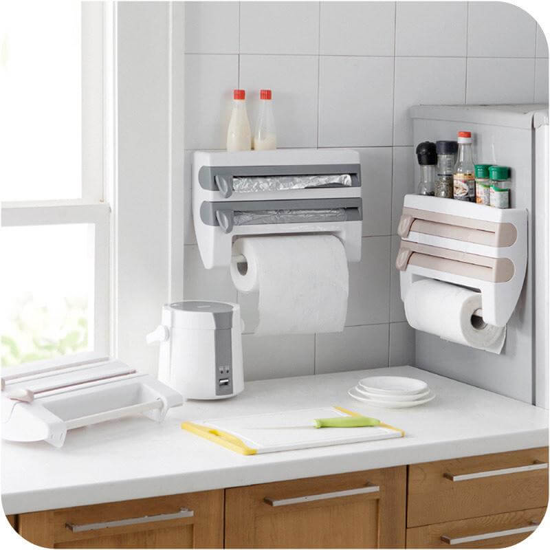 Plastic Refrigerator Cling Film Storage Organizer - MaviGadget