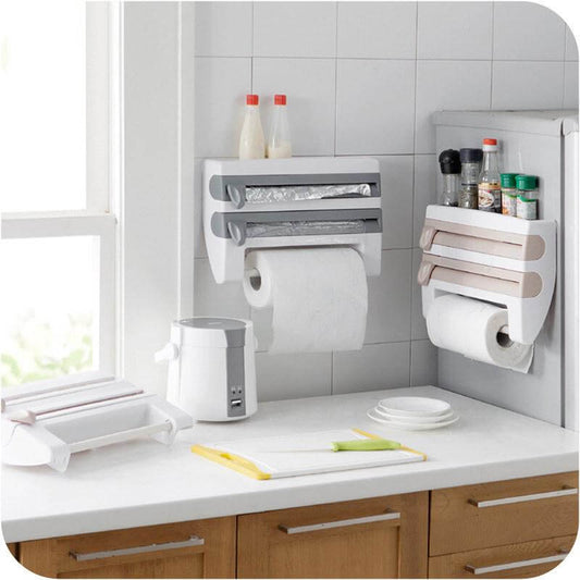 Plastic Refrigerator Cling Film Storage Organizer - MaviGadget