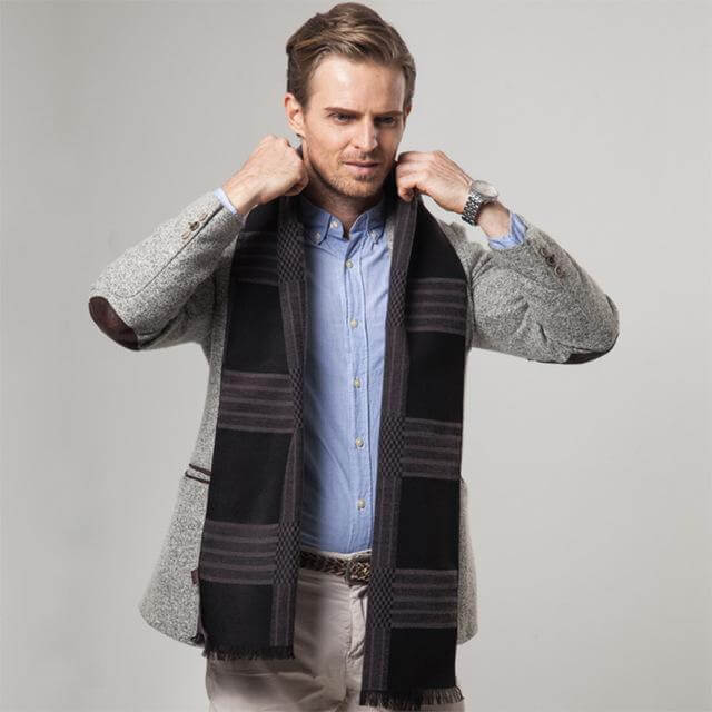 New Striped Cashmere Scarf - MaviGadget