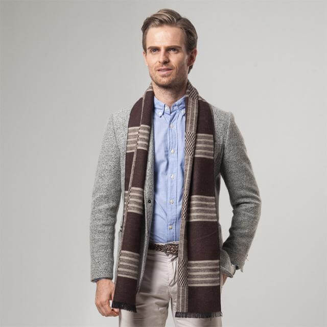 New Striped Cashmere Scarf - MaviGadget