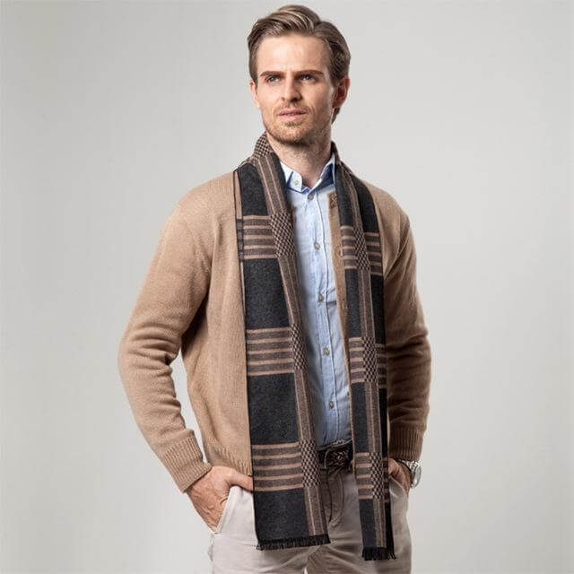 New Striped Cashmere Scarf - MaviGadget