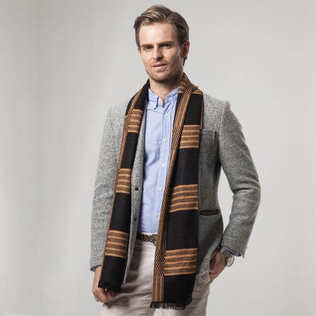 New Striped Cashmere Scarf - MaviGadget