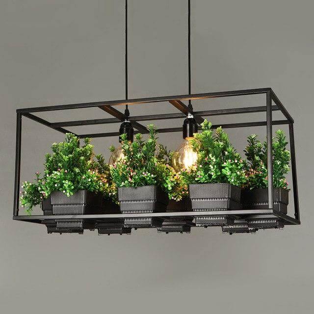 Modern Simple Creative Plant Chandelier Lamps - MaviGadget