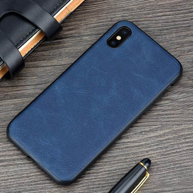 Vintage PU Leather Case for iPhone X and Other Models - MaviGadget