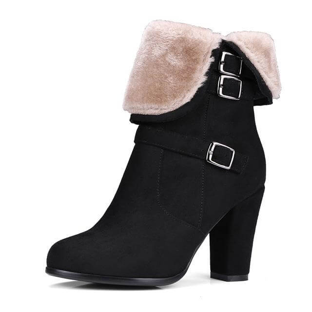 Thick Plush Snow Ankle Boots - MaviGadget