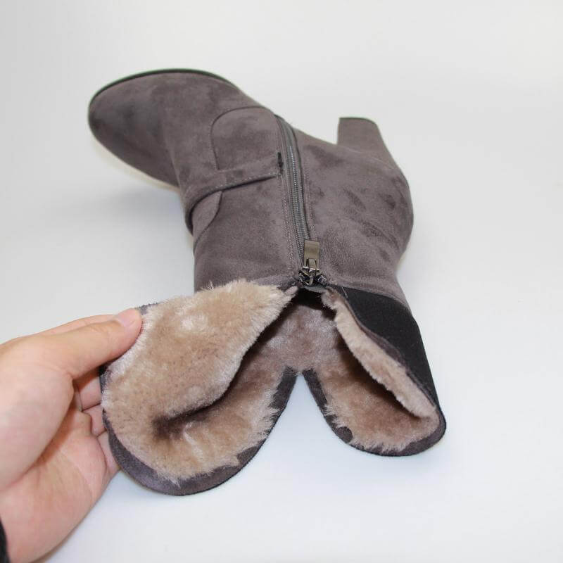 Thick Plush Snow Ankle Boots - MaviGadget