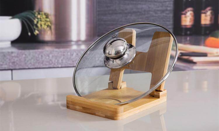 Cutting Board Foldable wooden pot lids holder - MaviGadget