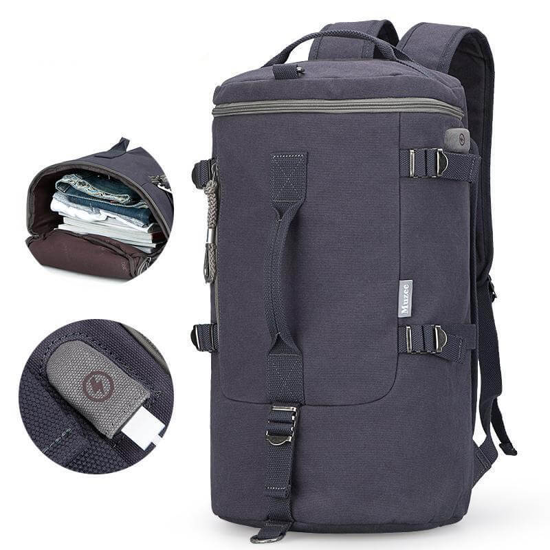 Cylinder package Multifunctional Male Fashion Backpack - MaviGadget
