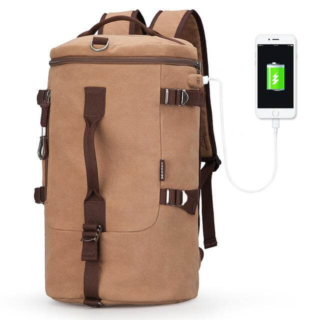 Cylinder package Multifunctional Male Fashion Backpack - MaviGadget