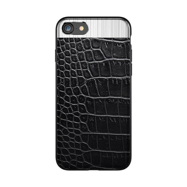 Luxury Protection iPhone 6&7 Case Metal Leather Case - MaviGadget