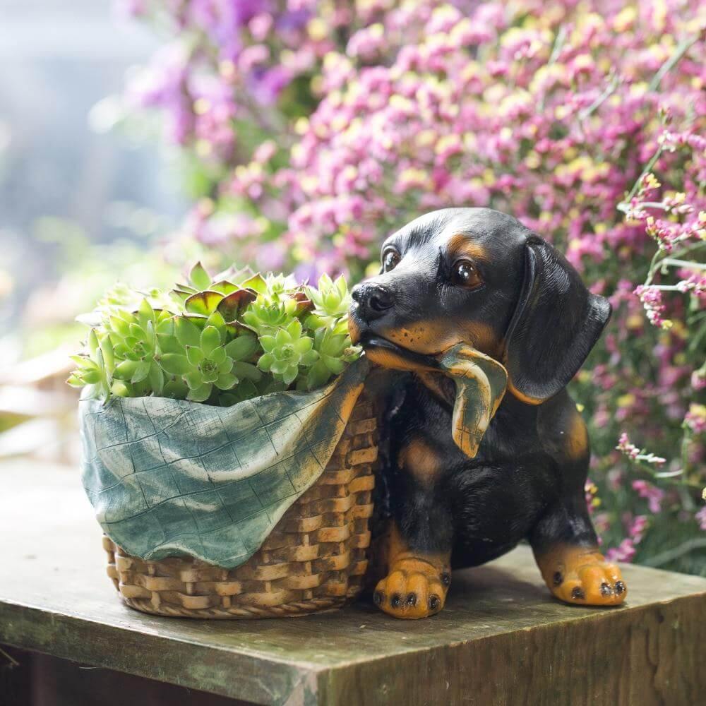 Lovely Shepherd Decorative Flower Pot - MaviGadget