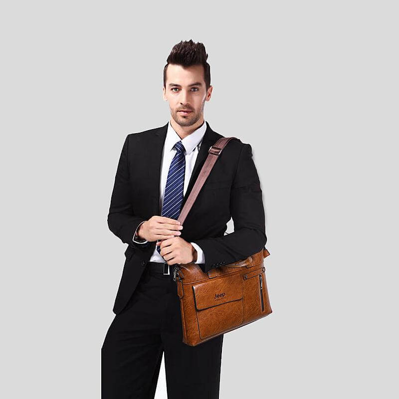 Business Style Leather Shoulder Bags - MaviGadget