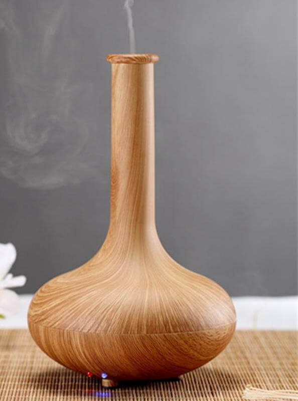 Light Wood 160ml Ultrasonic Mist Maker Air Humidifier - MaviGadget