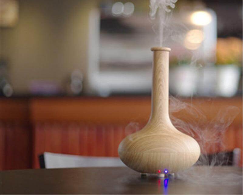 Light Wood 160ml Ultrasonic Mist Maker Air Humidifier - MaviGadget