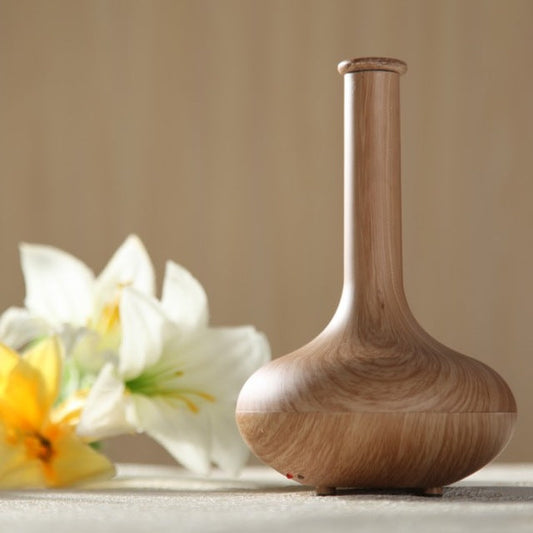 Light Wood 160ml Ultrasonic Mist Maker Air Humidifier - MaviGadget