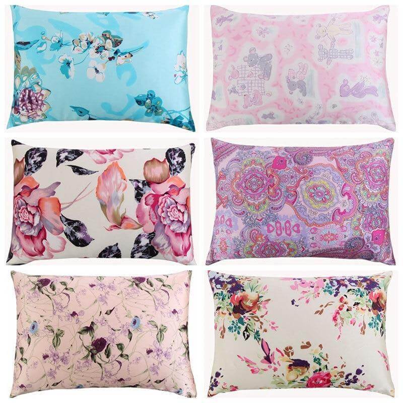 100% Nature Colorful Silk Colorful Pillowcases - MaviGadget