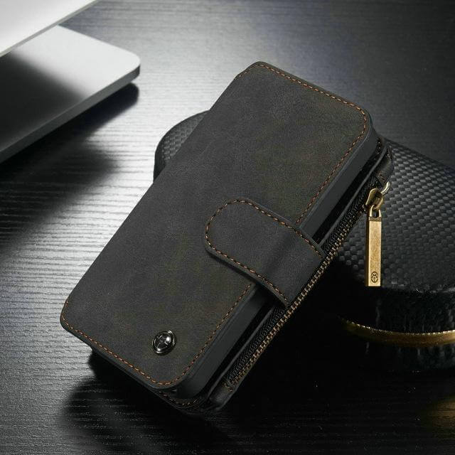 Luxury Magnetic Leather Case for iPhone Models - MaviGadget