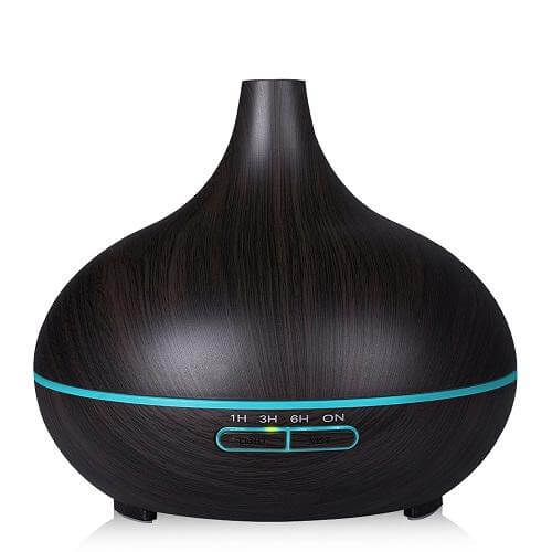 Wood Air Humidifier Essential Oil Diffuser Aroma Lamp - MaviGadget