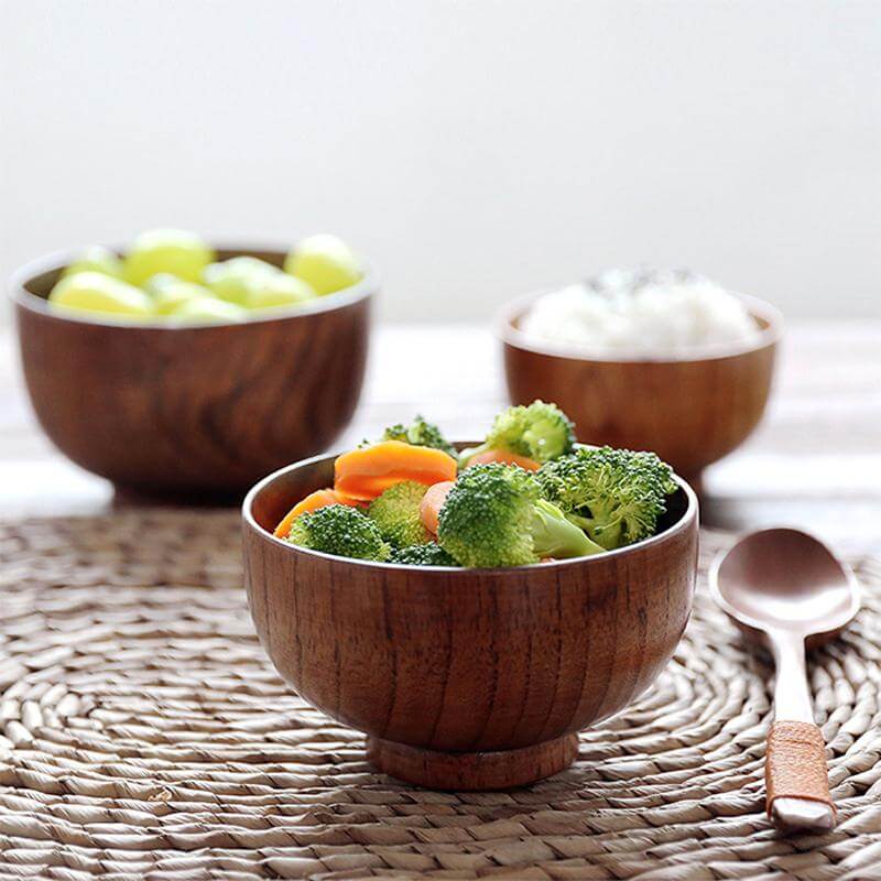 Japanese Style Wooden Bowl - MaviGadget