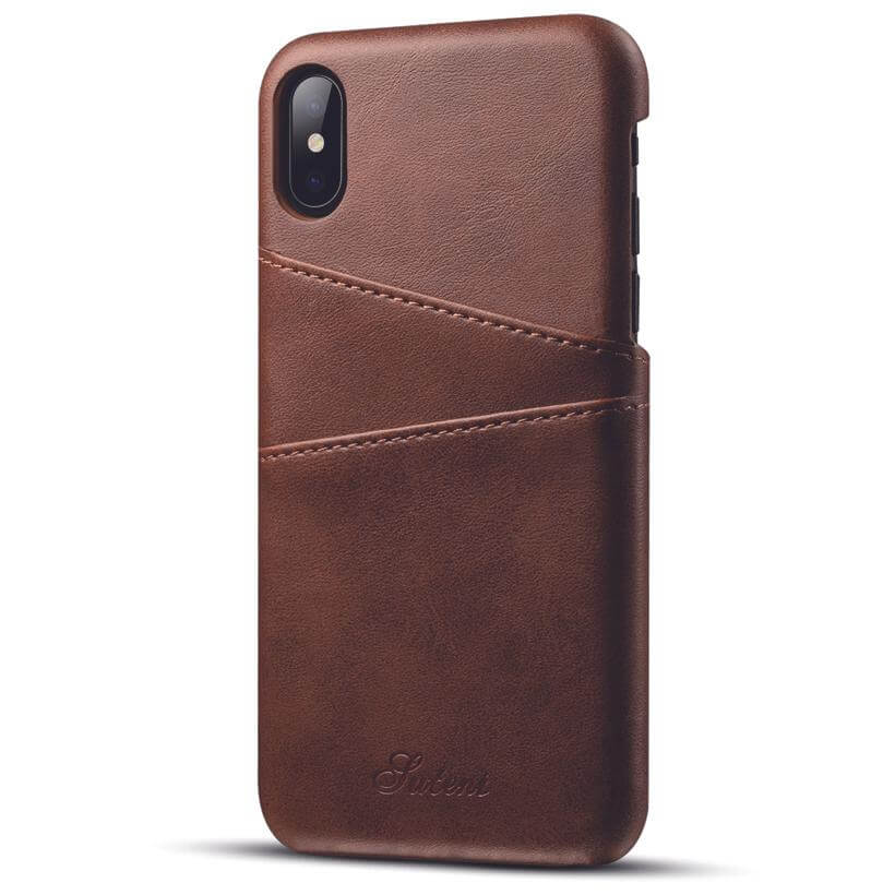 Luxury Leather Wallet Case For Iphone X - MaviGadget