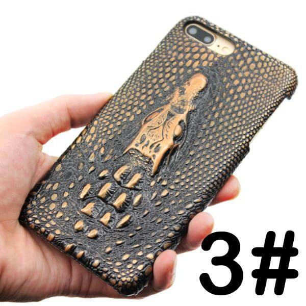3D Crocodile Retro Hard Shell Cover Case for Iphone Models - MaviGadget