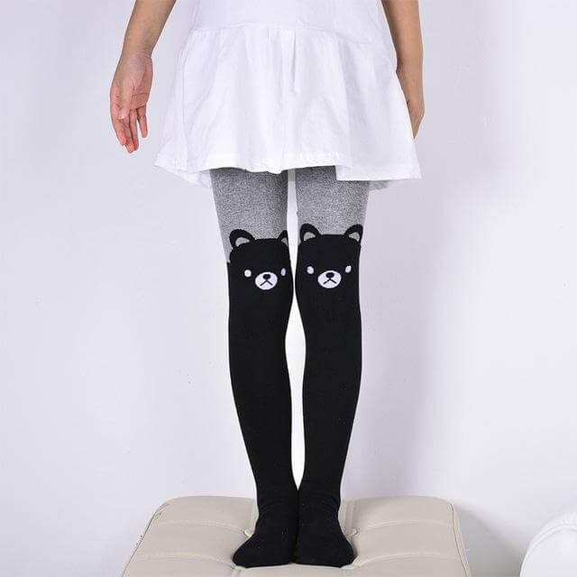 Cartoon Cat Printed Cotton Pantyhose - MaviGadget