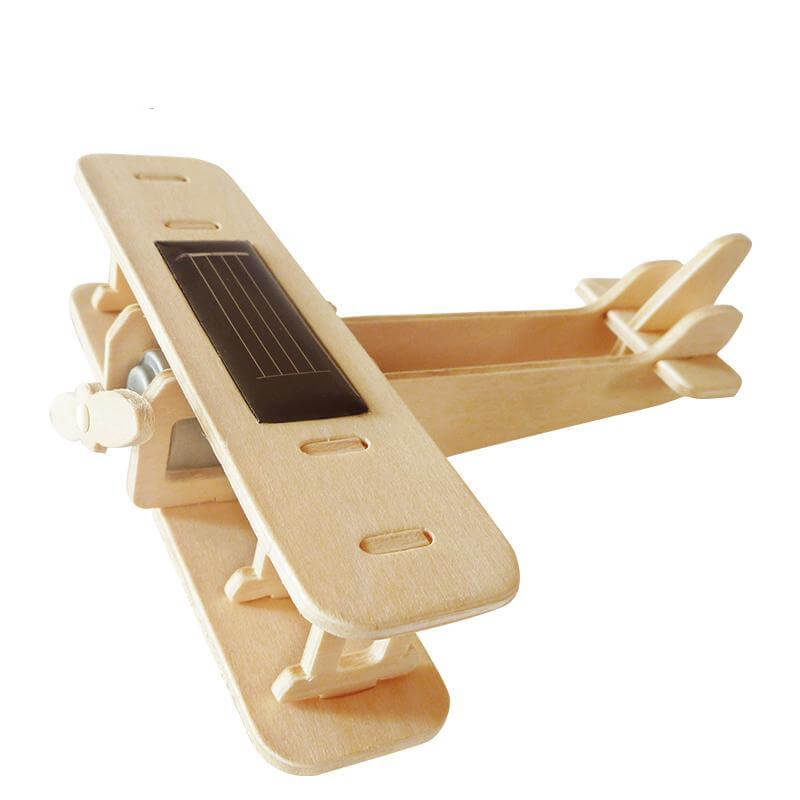 Solar Energy 3D Wooden Puzzle Handmade Plane - MaviGadget