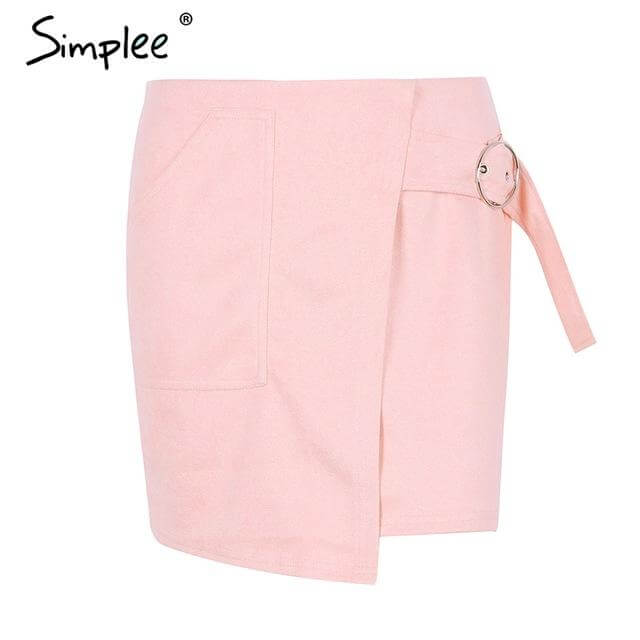 Suede Leather Pencil Skirt - MaviGadget
