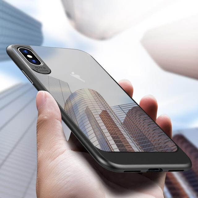 iPhone X Luxury Hybrid Transparent  Clear SlimHard Back Cover Case - MaviGadget