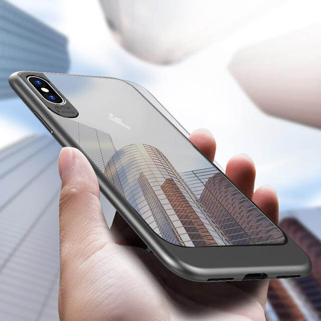 iPhone X Luxury Hybrid Transparent  Clear SlimHard Back Cover Case - MaviGadget
