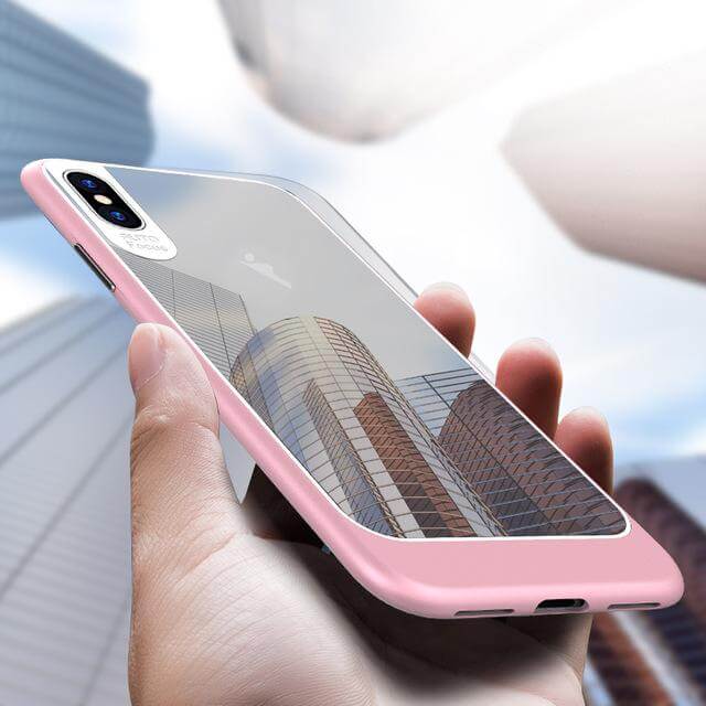 iPhone X Luxury Hybrid Transparent  Clear SlimHard Back Cover Case - MaviGadget