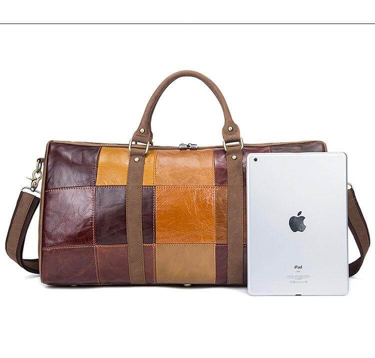 Genuine Leather Vintage High Capacity Travel Bag - MaviGadget