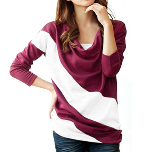 Stylish Polo Autumn Long Sleeve Blouse - MaviGadget